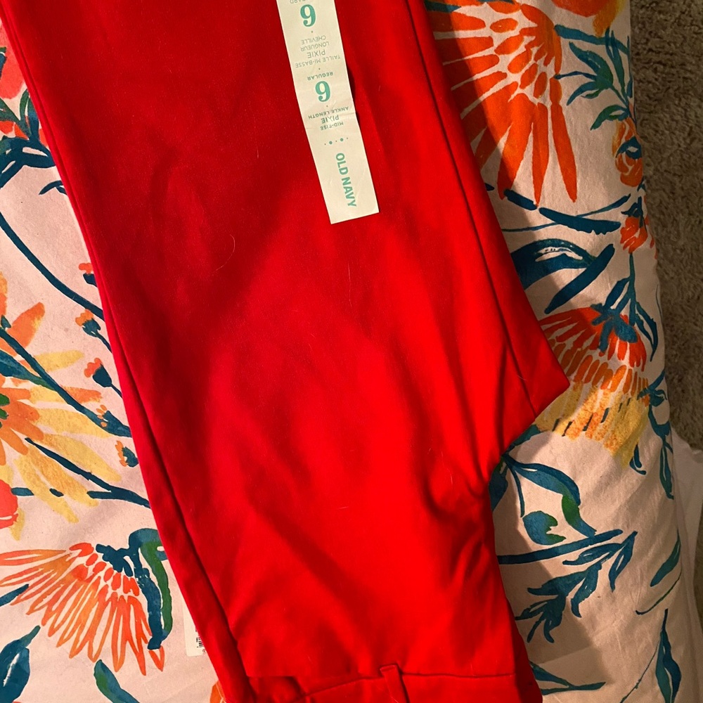NWT Old Navy Slim Fit Red pants
